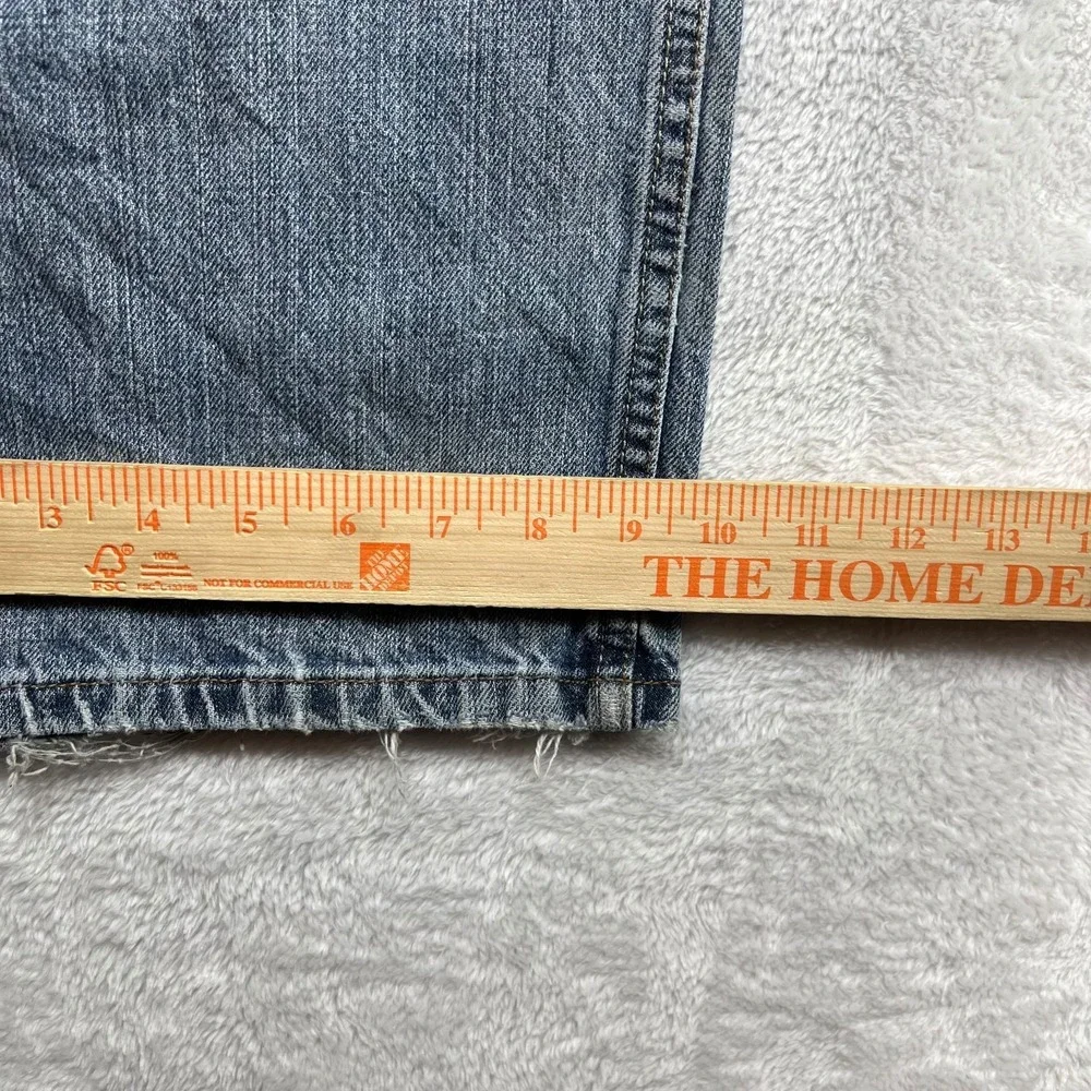 Levi's 559 Loose Fit Straight Jeans Mens Blue Denim Distressed Classic - 34X32.5